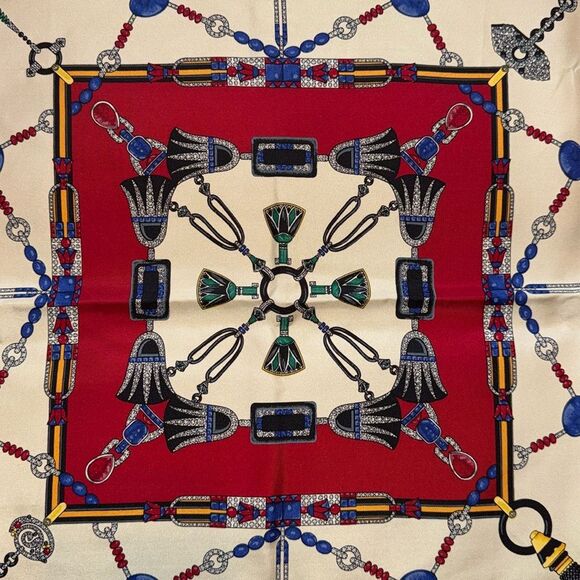 Cartier Silk Twill Jewelry Print Scarf - Picture 2 of 14